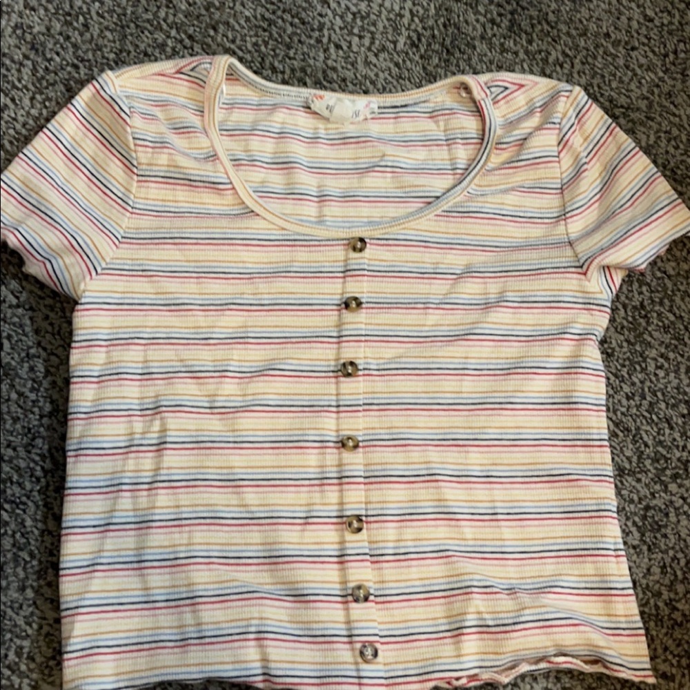 Striped crop top